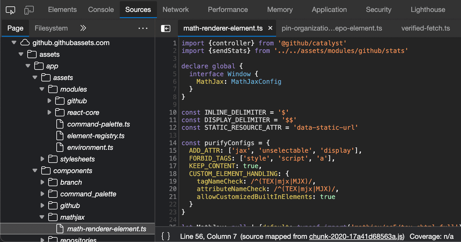 Source code for math-renderer-element.ts